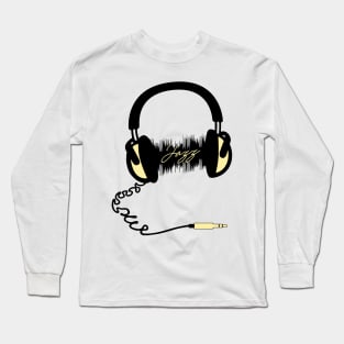 Headphones Audio Wave - Jazz Long Sleeve T-Shirt